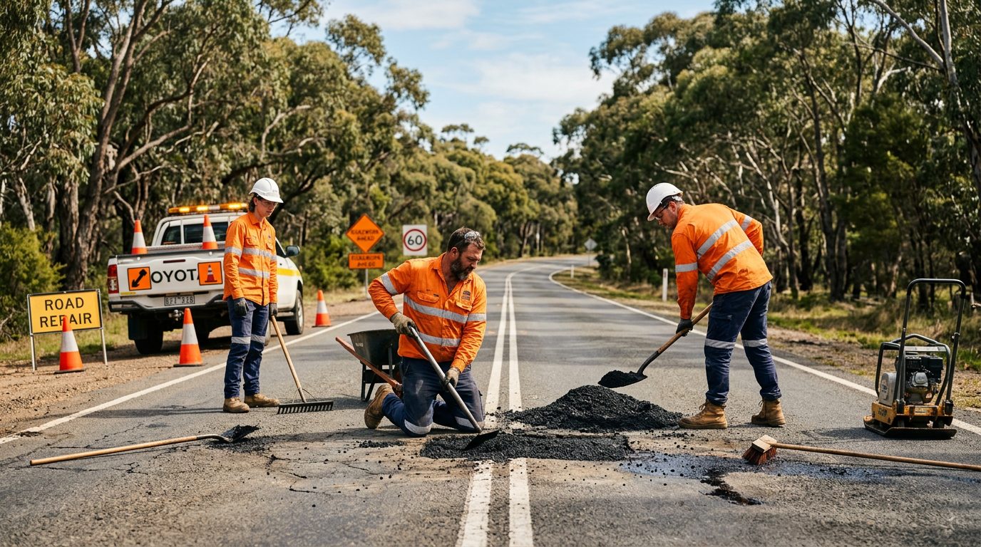Asphalt Pothole Repair in Australia