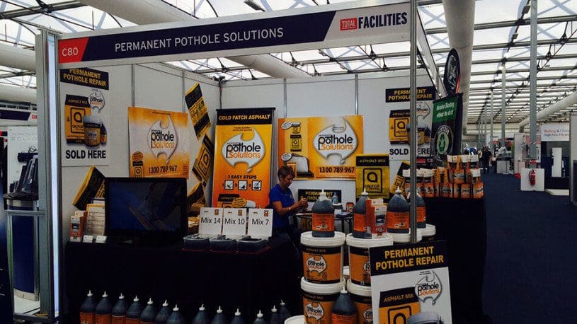 Road Solutions AUS Expo Stand - Asphalt in a bag